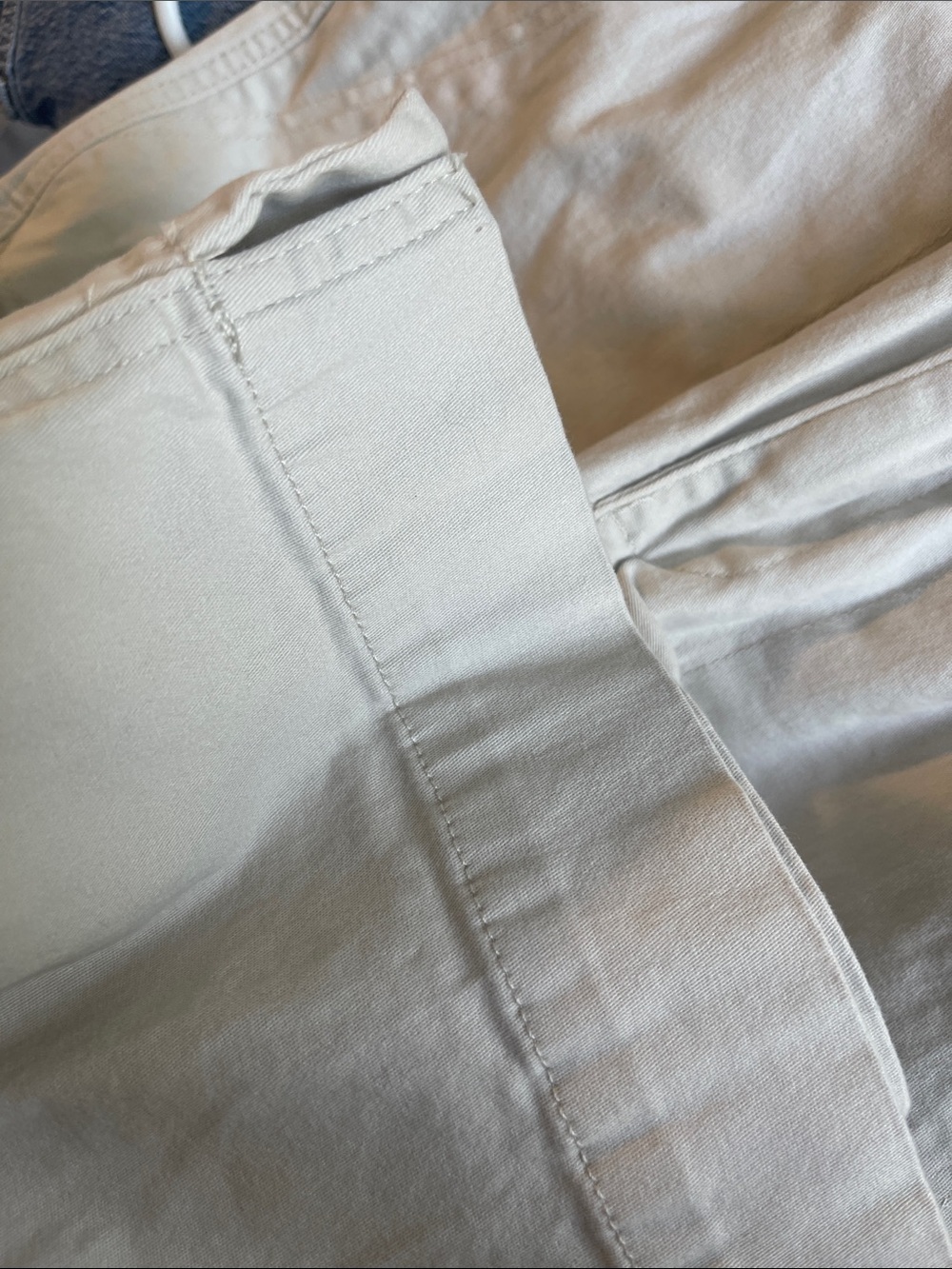 Democracy wide leg Cropped Ankle pants light khaki 8 - Picture 8 of 8